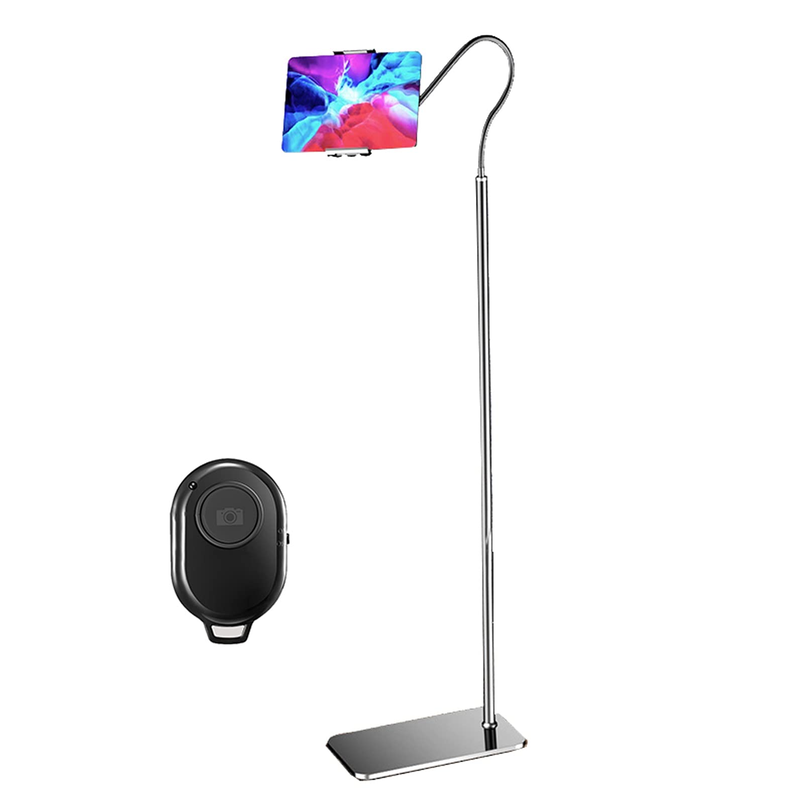 Uchwyt na telefon komórkowy, elastyczne ramię, uniwersalny stojak na telefon na biurko, iPada, tablet, komputer, stojak na leniwy stojak do sesji na żywo (czarny)