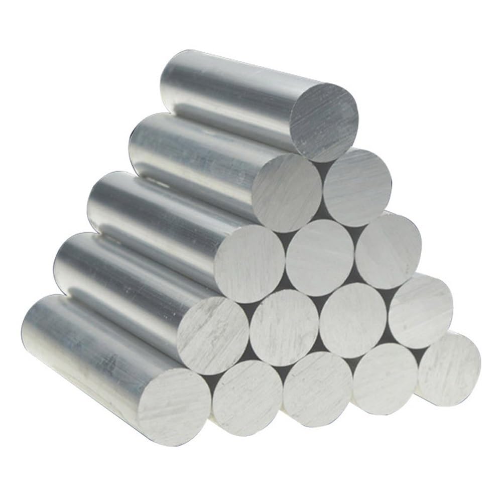 Pręt okrągły ze stopu aluminium przewodzący ciepło - średnica od 5 mm do 16 mm, 2 szt. Prętów z litego rdzenia do majsterkowania, długość 500 mm(6x500mm)