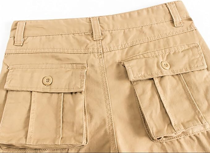 ADHOWBEW Cargo Pants Men Hiking Stretch Workout Waterproof Big and Tall Construction Trousers2