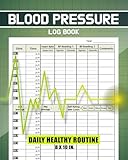 Blood Pressure Log Book: An Easy-to-Use Logbook Diary for Monitoring Your Blood Pressure and Heart Rate, BP Tracking Notebook for Daily Use, 8