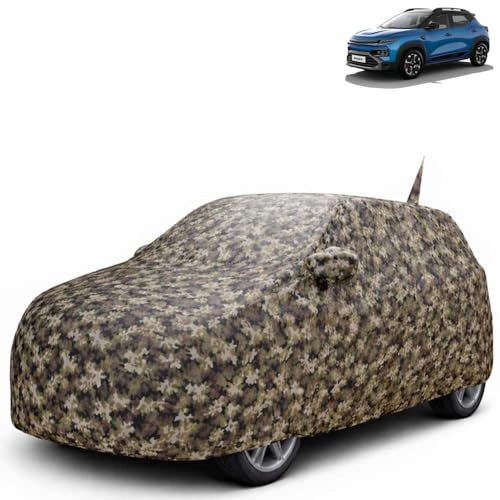 Image of KINGSWAY JungleTech 100% Waterproof Car Cover Only with Kiger (Year 2025 Onwards - All Model) | Mirror and Antenna Pockets | Scratchproof | All Weather Car Body Cover