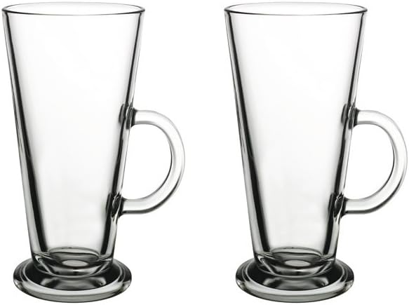 Pasabahce 55201 Lot De 6 Verres à Thé Avec Anse Vela Pour Thé, Latte Macchiato, Café Irlandais, Punch, Vin Chaud, Chocolat Chaud, Lot De 6