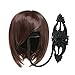 MyGift Set of 2 Wall-Mounted Black Metal Hat & Wig Display Racks
