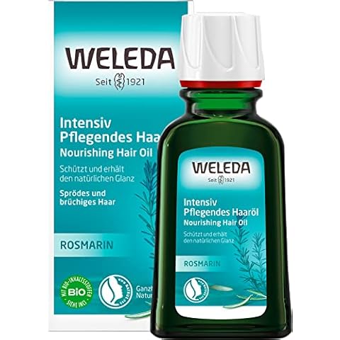 WELEDA Bio Intensiv Pflegendes Haaröl, pflanzliche Naturkosmetik Haarkur mit Rosmarin Cover