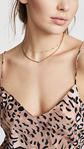 Zoe Chicco Women's 14k Small Curb Chain Necklace with Floating Diamond3
