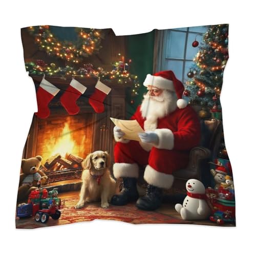 Silk Square Scarf for Hair Women Neckerchief Headscarf Bandanas Kerchief