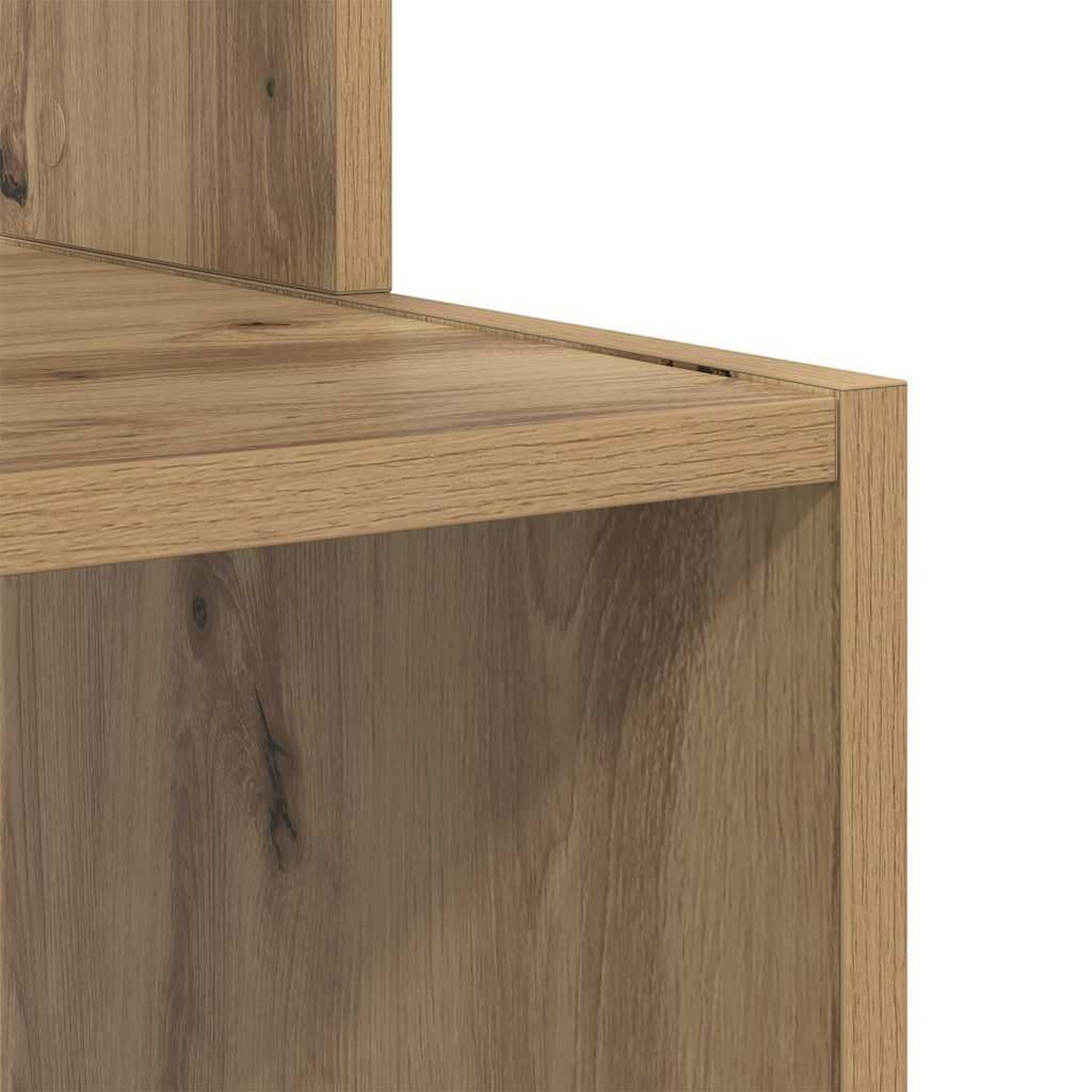 Scrivania Porta PC in Legno Ingegnerizzato Rovere 106x41x88.5cm | Tavolo da lavoro moderno con cassetto e mensole, adatto per organizzare lo spazio in ufficio o camera da letto.
