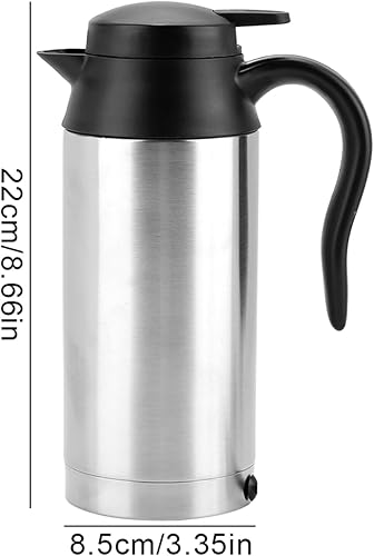 Miniatura 3 de Fdit Portátil 25.4 fl oz 24 V Viaje Coche Camión Hervidor de Agua Calentador Botella Coche Té Café Beber Suministros Herramienta