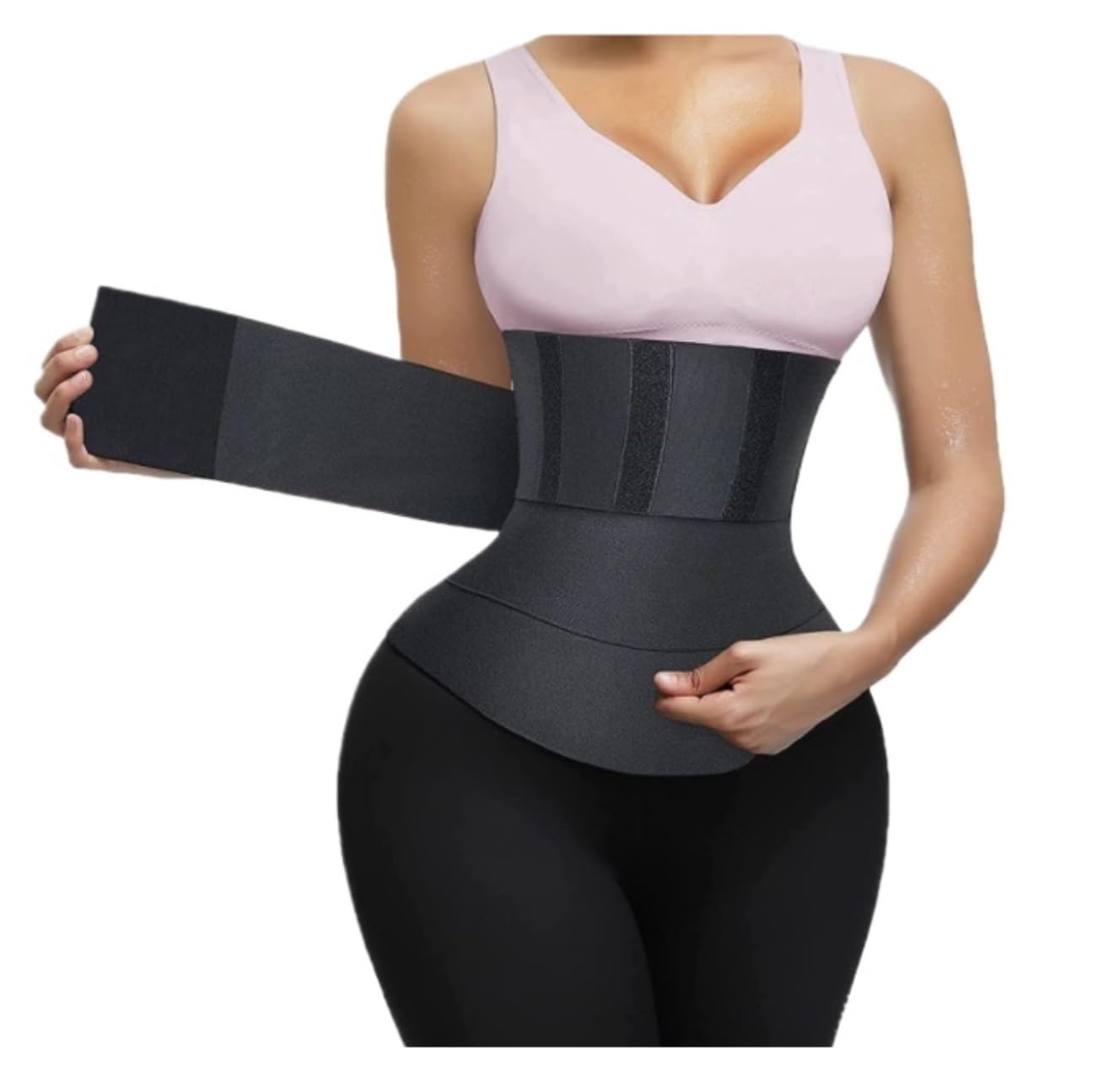 Fascia Lombare Schiena Cintura Dimagrante Shapewear Body Shaper Guaine Sportive Fascia per La Vita Postpartum per Pancia Regolabile Ergonomico Elastica(4 Meters)