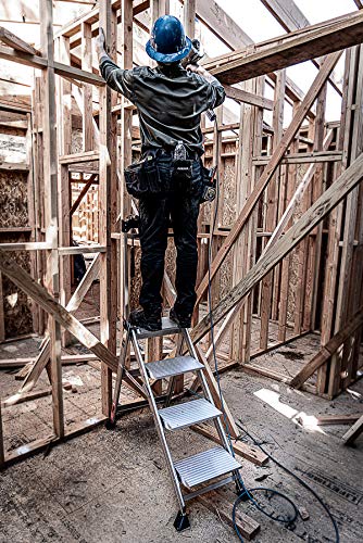 Little Giant Ladders, Jumbo Step, 4-Step, 3 foot, Step Stool, Aluminum, Type 1AA, 375 lbs weight rating, (11904)