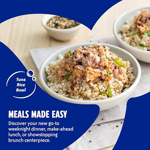 Image of Chicken of the Sea Wild Caught Solid White Pure Albacore, No Drain, 4 oz Cans, 4-Count - High Protein 100% Classic Tuna in No Drain Can for Less Mess - Delicious, Easy, Nutritious Ready to Eat Meals