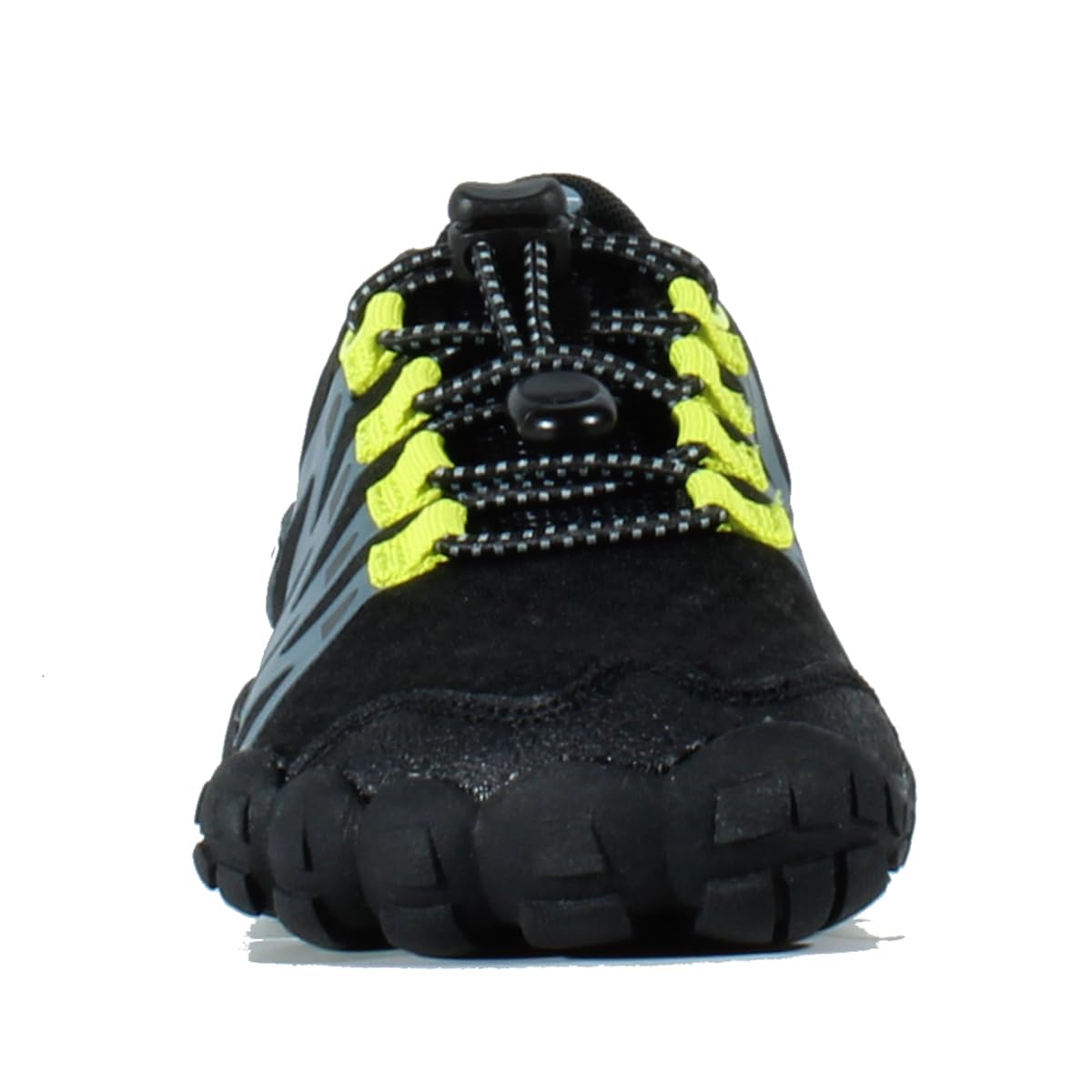 HI-TEC Zapatillas Barefoot Niño Abyss Junior Deportivas Montaña Senderismo Calzado Respetuoso Minimalista Transpirable Flexible Black-Lime 30