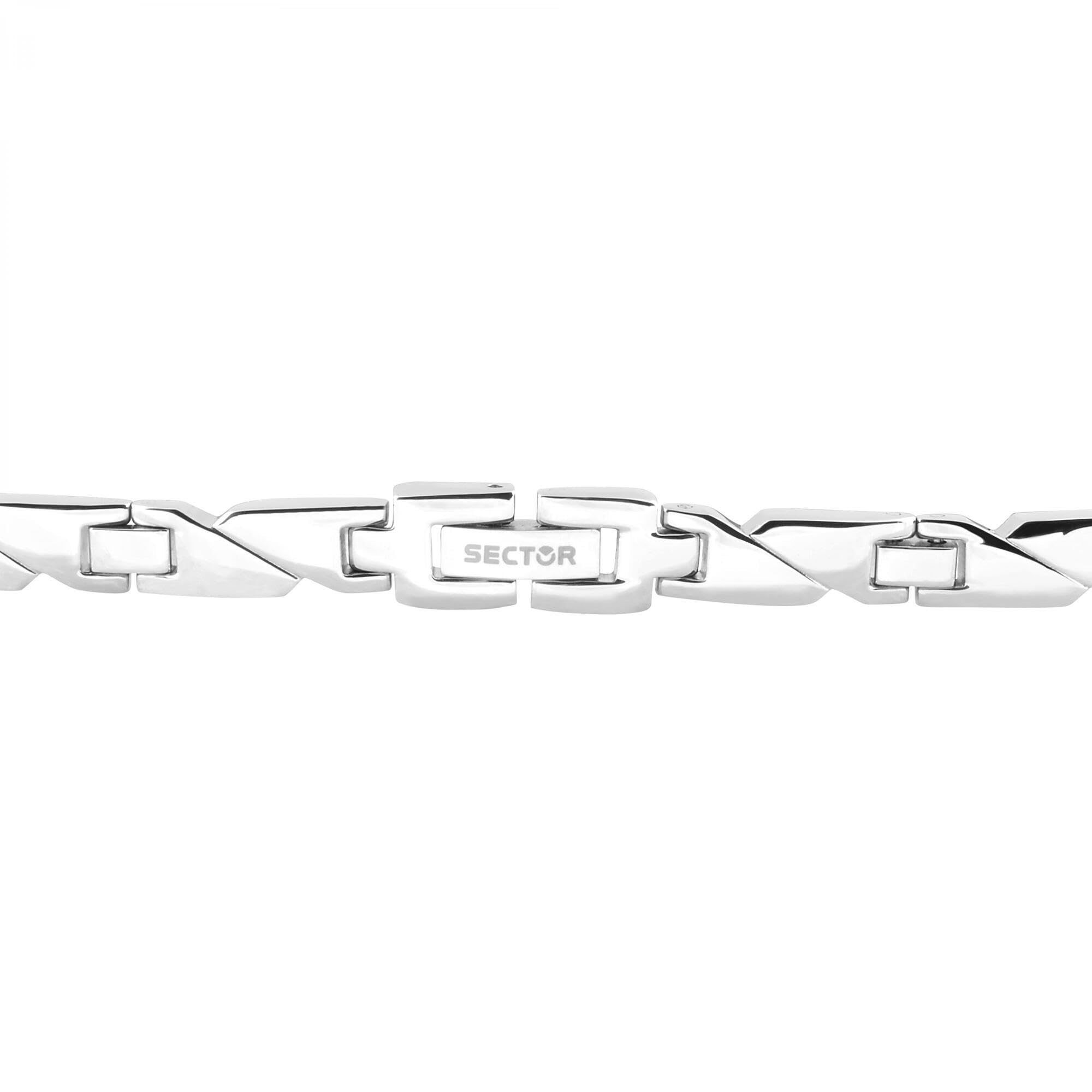 Sector No Limits Sector SLI59 - Bracciale da Uomo, Acciaio Inossidabile, Collezione Basic, Regolabile, Chiusura con Maglie Removibili, Idea Regalo Compleanno