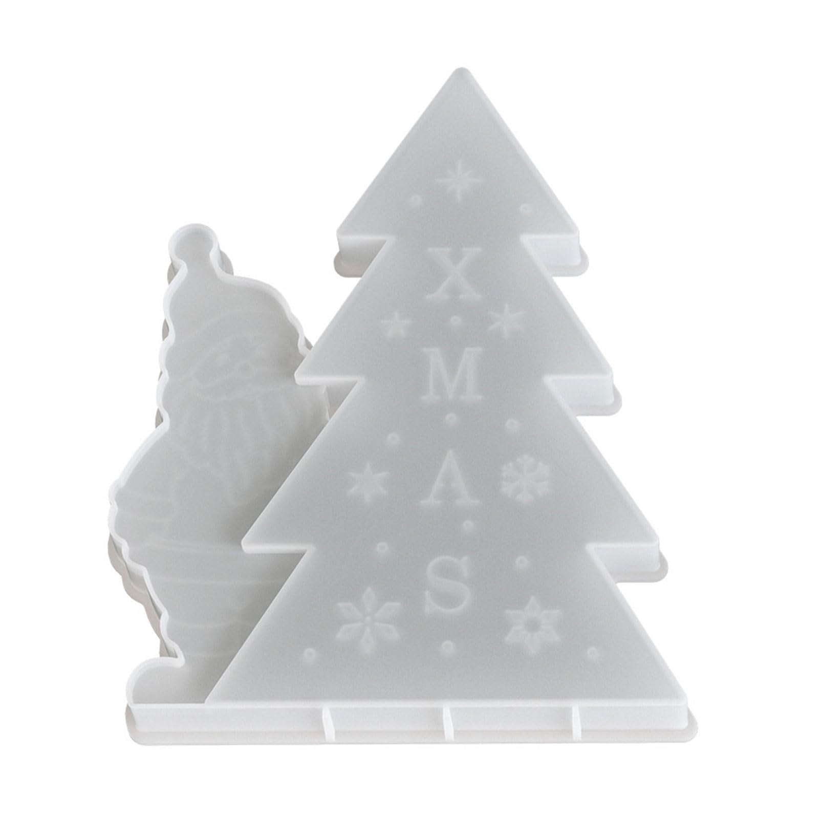Kalttoy Multicolor Christmas Santa And Tree Elastomer Cast For Baking Flame Soap Making Do It Yourself Holiday Party Ornamentation Father Christmas Baking Cast