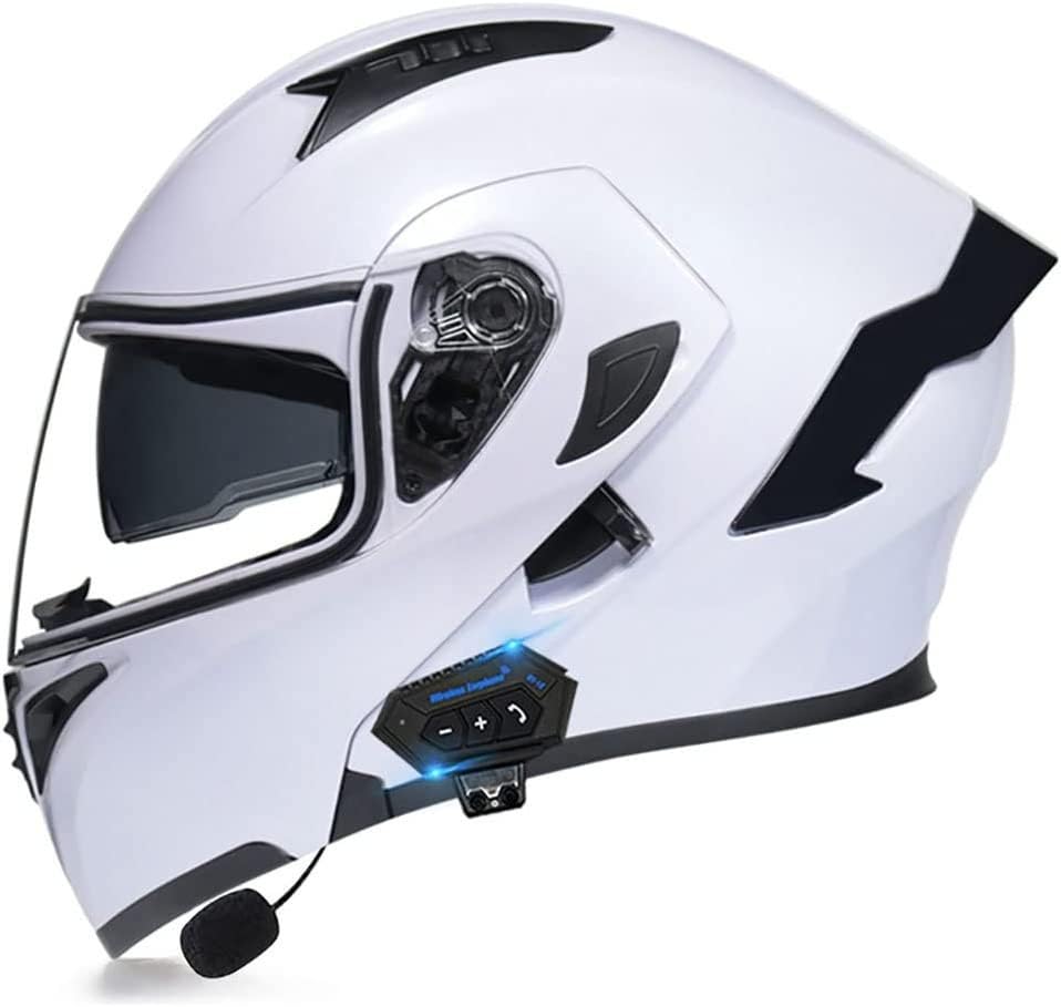 Casque de moto Bluetooth confortable pour éliminer la buée et rouler serein