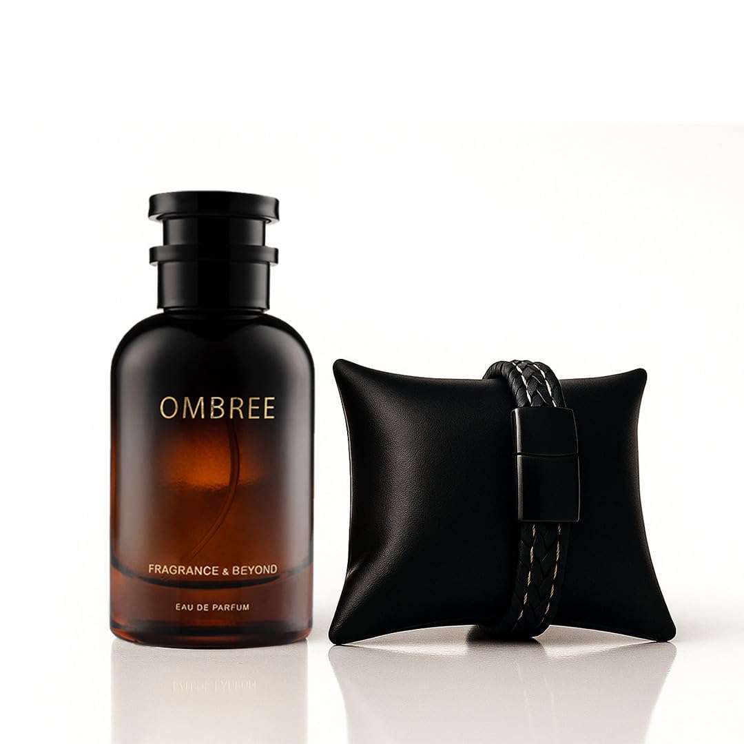 ombree oud perfume for men -100ml eau de parfum | long lasting french perfume with amber, rose, oud & leathery notes | imported french parfume for all occasions | best gift scent