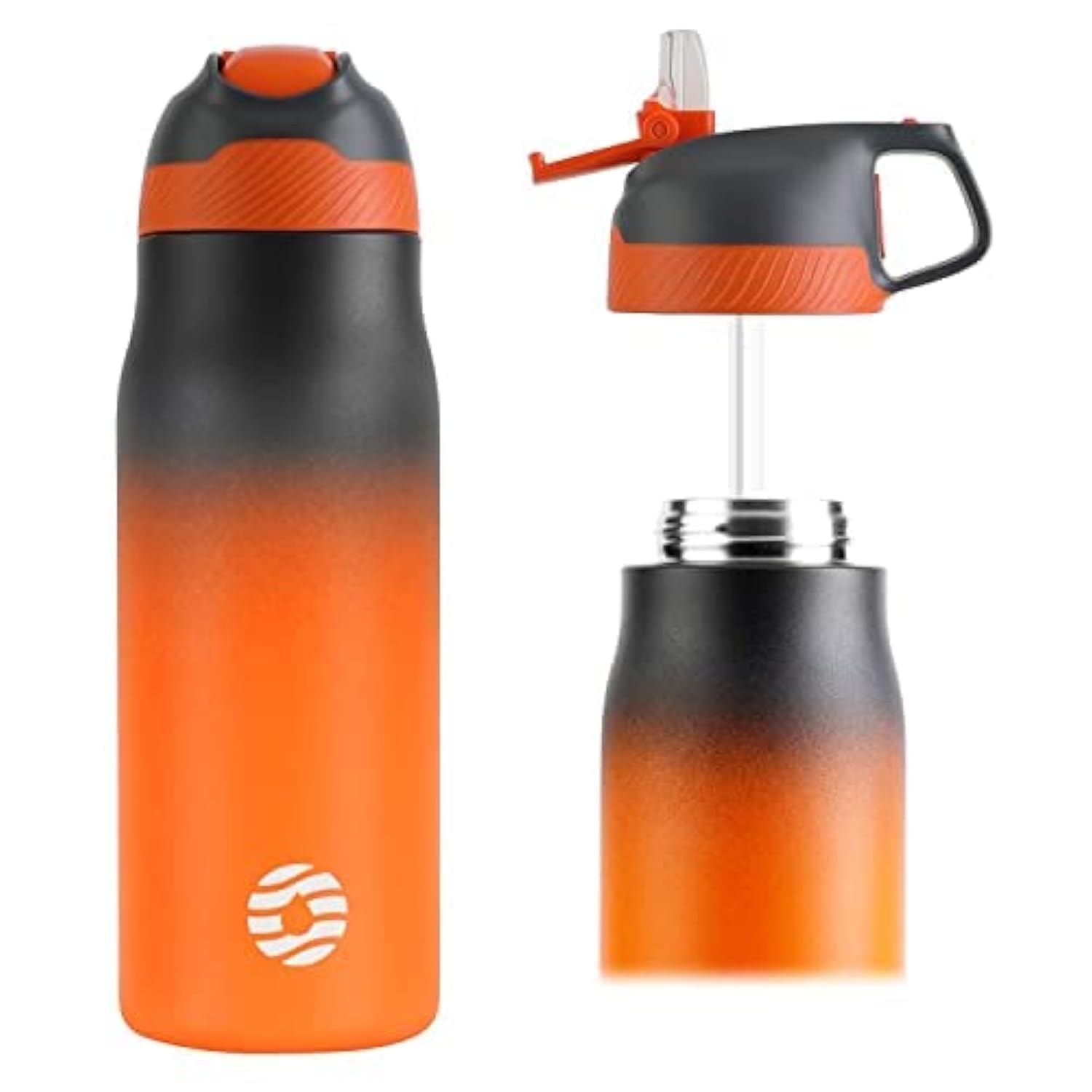 FEIJIAN 316 Stainless Steel Water Bottle with Straw Water Bottle - 550ml 710ml