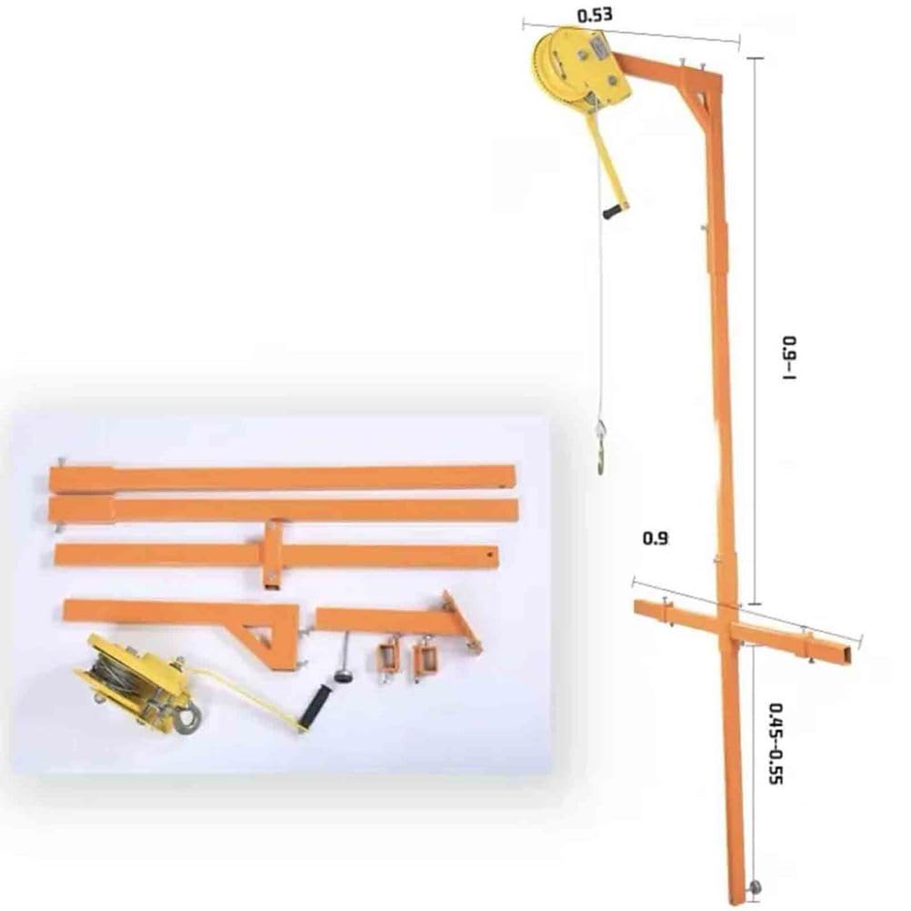 Handwinde, Hochleistungs-Hebegerät für Klimaanlagen, 300 kg Tragkraft, 30 m Seilzug, 10 m Kabel, einfache Montage, abnehmbares Design, ideal für Klimatechniker und -fachl