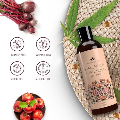 Avimee Herbal Shakuntala Moisturizing Hair Shampoo With Hyaluronic Acid | 24 Hrs Deep Hydration & Nourishment, Repairs Dry & Damaged Hair | For Men... - Image 3