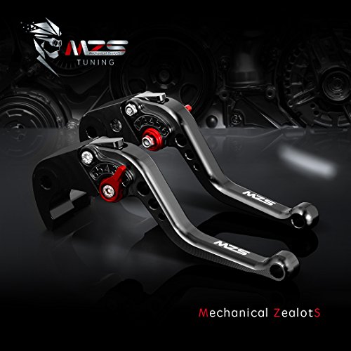 Image of MZS Black Motorcycle Brake Clutch Levers for YZF R3 R25 MT03 MT25 2015-2026