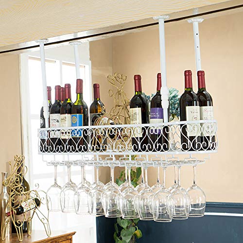 Support étagère à vin suspendu pour éviter la casse des verres à pied - 2