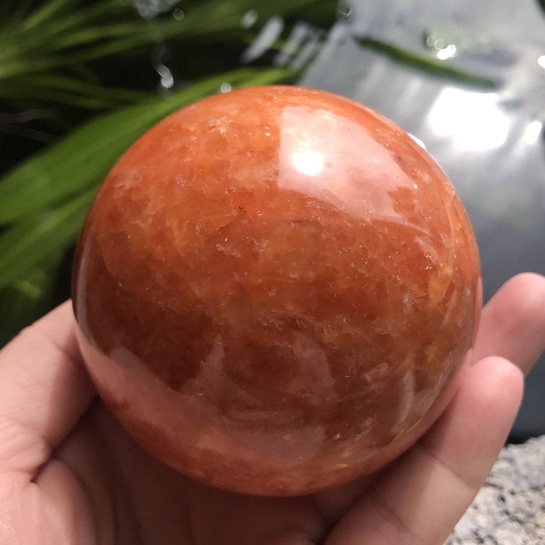 Raumdekoration Natürlicher Kristall, raue natürliche Kristalle und Steine, natürlicher Sonnenstein, Kristall, Quarz, Kugel, Aura, Heimdekoration, Raumdekoration, Fengshui, Aquarium-Dekoration zur Deko