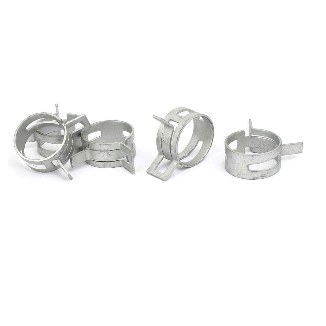 Aexit 22mm Inner Clamps Dia Dacromet Coating Spring Clip Water Pipe Fuel Line Hose Strap Clamps Clamps 5pcs