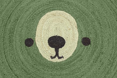 Tapis rond en jute pour zone de trafic intense 120cm