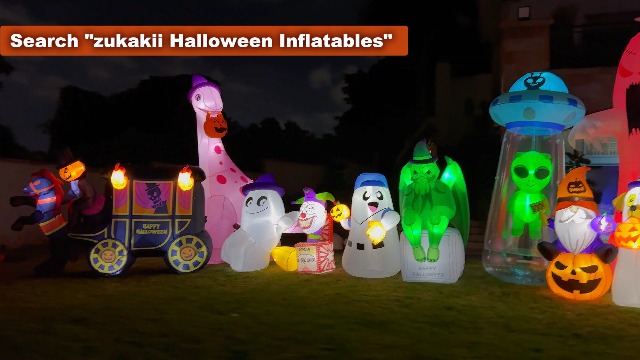 Amazon.com: zukakii 13Ft Giant Halloween Dinosaur Inflatable