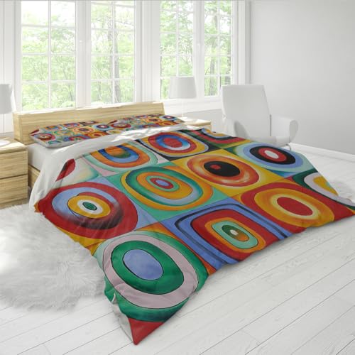 Housse de couette 240 x 220 cm anti-teint terne pour lit double - 3