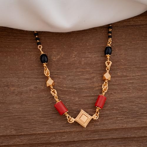 Image of Radha's Creations jewellery GSB mangalorean chain for women one gram gold