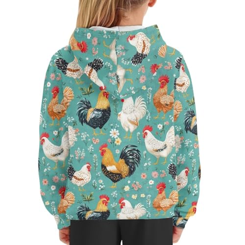 WELLFLYHOM Kids Graphic Hoodie for Girls 6-16 Pullover Sweatshirts Tops Kangaroo Pocket Long Sleeve Kids Sweater Shirts4