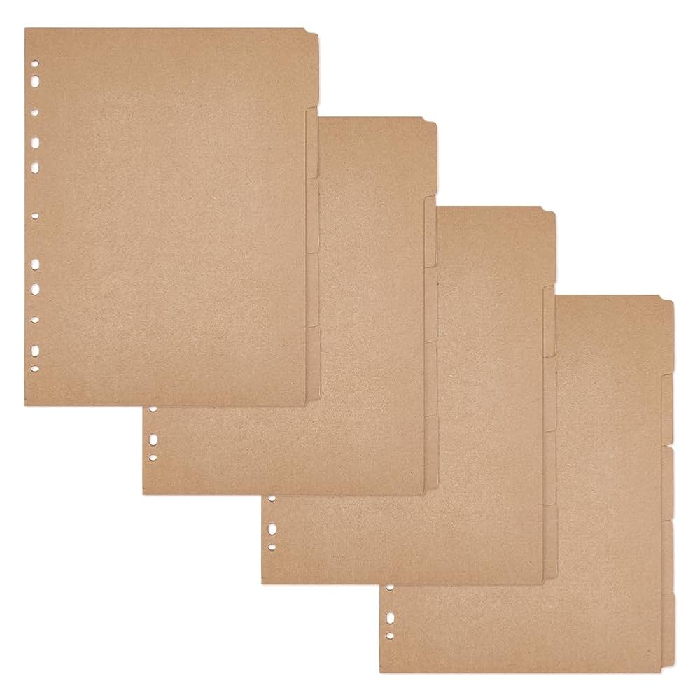 Amazon.co.jp: SUPERFINDINGS 20枚 5タブバインダーディバイダー