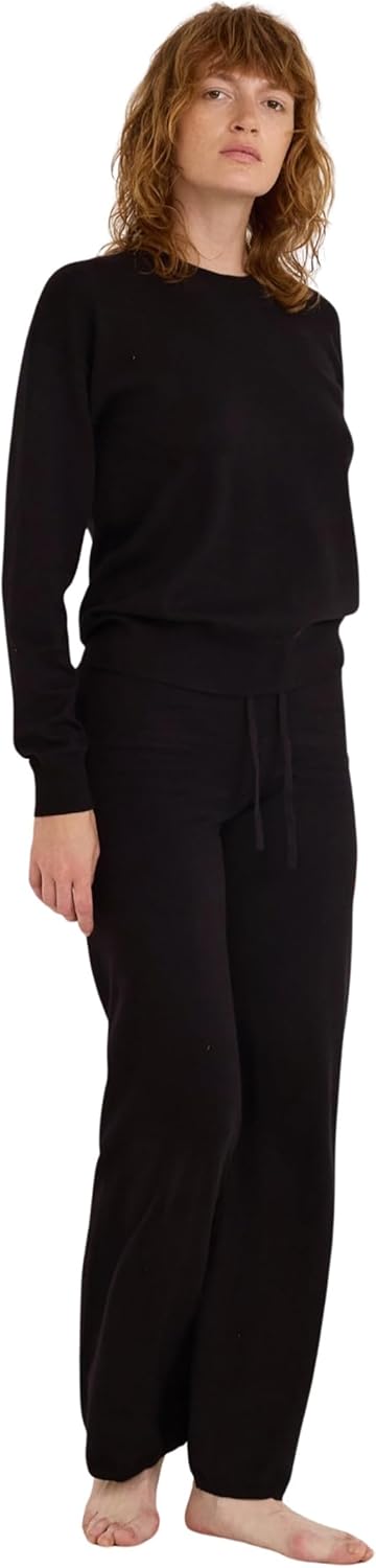 Organic Basics Womens Soft Knit Boxy Crewneck Sweater