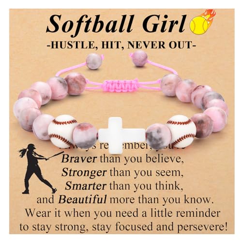 Image of Softball Volleyball Basketball Soccer Gifts for Girls Bracelets for Teen Girls Team Gifts Birthday /Christmas /Graduation Gifts