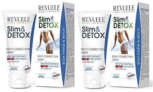 2 x revuele Slim & Detox cuerpo corrección Wrap con caliente y fría efecto 200 ml