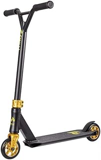 Chilli Pro Scooter 3000 High-End Stunt Scooter, The Entry-Level Model for the Latest, Total Height of 70 cm, 100 mm PU Wheels with ABEC 9 Bearings, Black/Gold