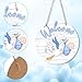 Baby Welcome Sign, Gender Reveal Wooden Hanging Hello World Wreath Newborn Name Birth Announcement Board Nursery Decor for Hospital Baby Shower Porch Party Front Door Decoration(Boy, Blue)