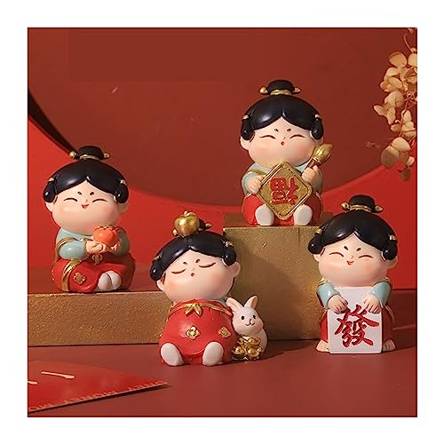 HASMI Schreibtisch deko Dekorationsgegenstände im chinesischen Stil, kreative Heimdekoration, Büro-Desktop, niedliche Heilgeschenke Decoración del hogar (Color : B)