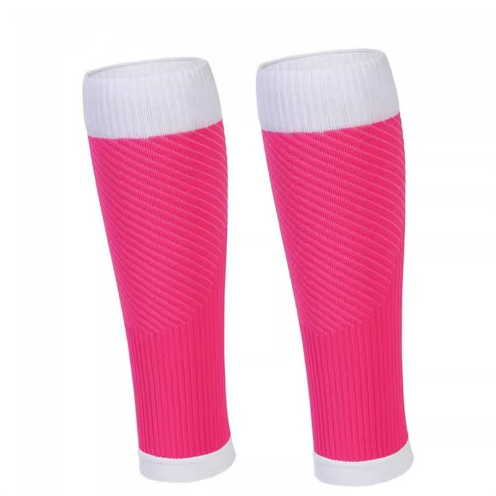 Fußballsockenärmel Wadenschutz Kompressions-Beinschutz Lauf-Kompressionssocke für Sportspiel-Anfänger(Color 4,M)