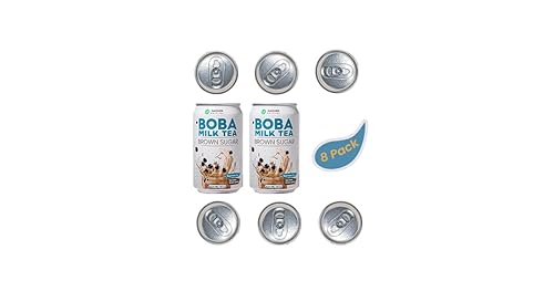 DaoHer BOBA - Té con leche - Azúcar moreno (paquete de 8)