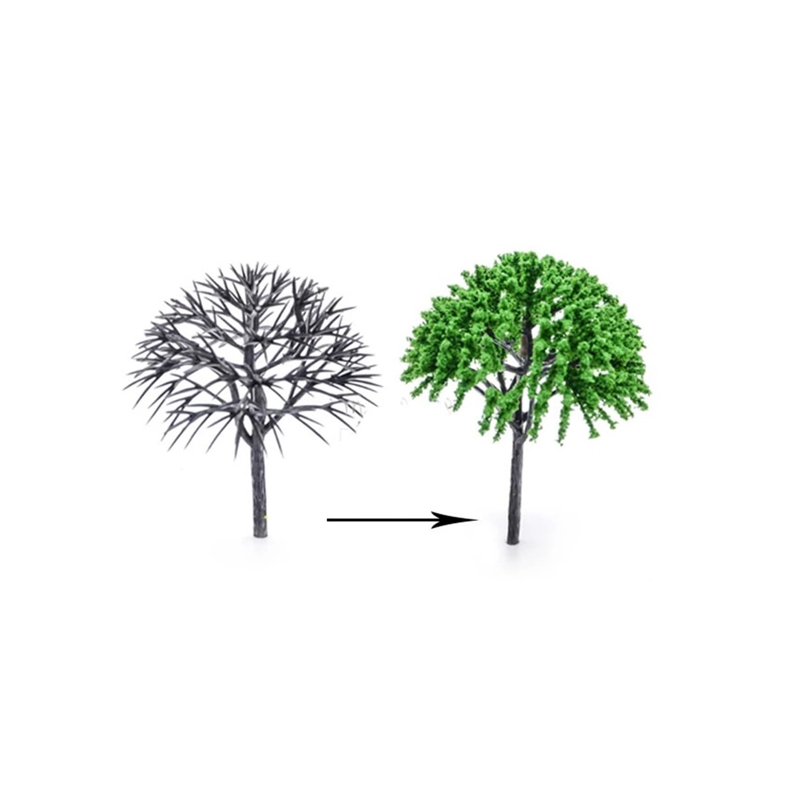 Model miniaturowy materiał do sceny drzew, model pnia drzewa od 3 cm do 12 cm, 50 sztuk (8 cm)