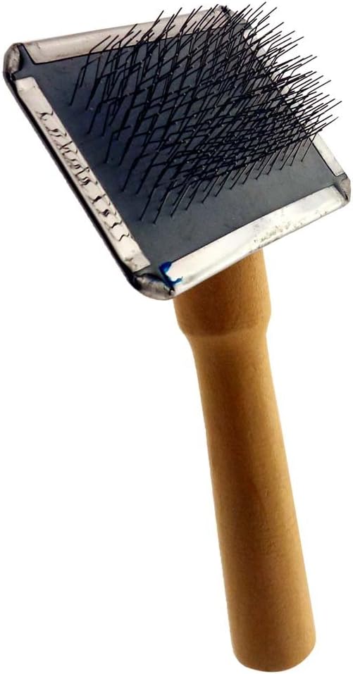 HAWK 5" Wire Pet Grooming Brush With 2.5" x 1.75" Head And Wooden Handle - B2111
