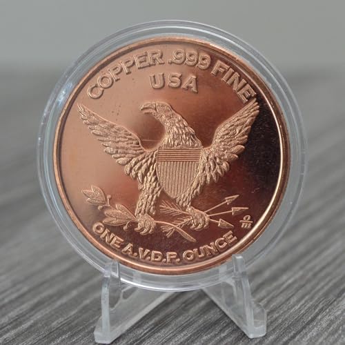 Image of Prehistoric Pteranodon Dinosaur - 1 oz .999 Pure Copper Round Collecticble 39mm Challenge Coin in Capsule - COA by Heavenly Metals