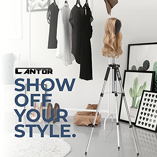 Wig Stand Tripod - Mannequin Head Stand Tripod - Heavy Duty Tripod Wig Head Clamp For Cosmetology, Hair Styling Practice, Braiding, Wigs Making And Display - Fits Foam Doll And Canvas Block Head #TOP5