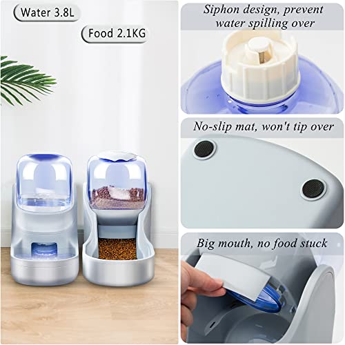 2 Pack Automatic Cat Feeders- Dog Water Bowl Dispenser and Dog Food Bowls Set Dog Feeding & Watering Supplies for Small… - Image 3