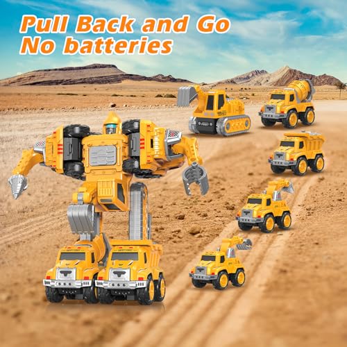 5-in-1 Detachable Construction Vehicles Set - image 2