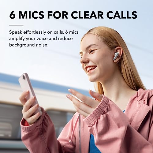 undefined Soundcore by Anker Liberty 4 NC Noise Cancelling Earbuds, 98.5% Noise Reduction, Adaptive Noise Cancelling to Ears and Environment, Hi-Res Sound, 50H Battery, Wireless Charging, Bluetooth 5.3 の商品画像 5