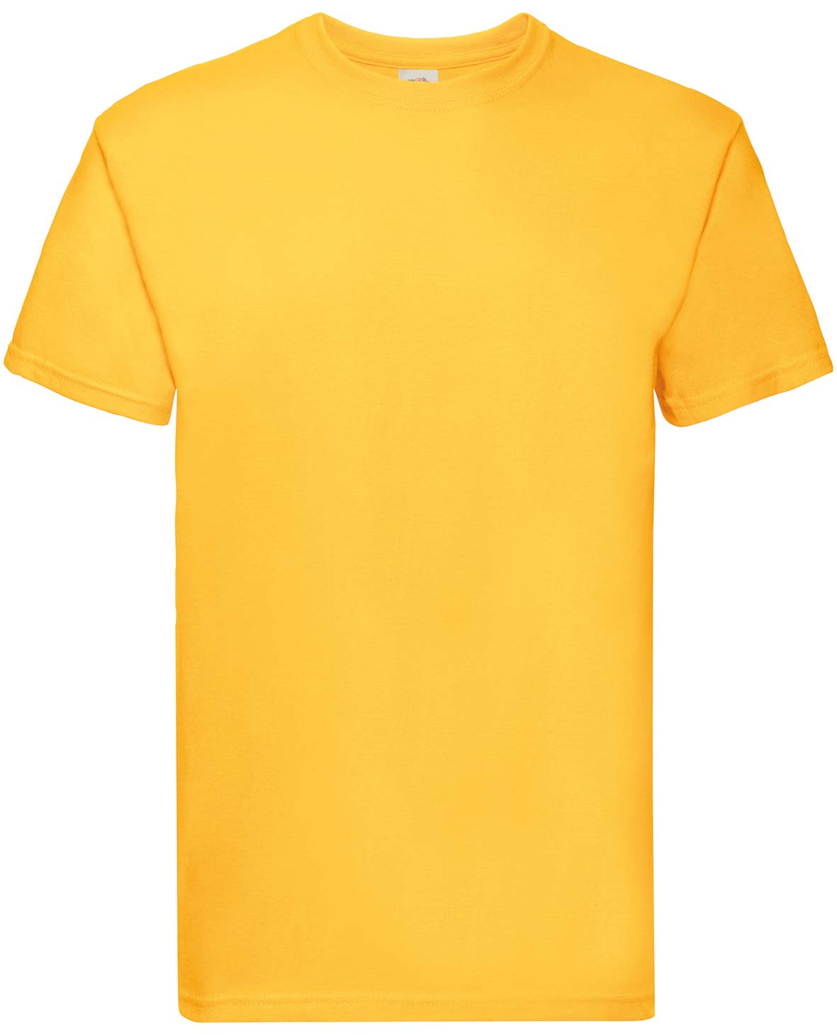 Fruit Of The Loom Men's Yellow (Sunflower Yellow) Super Premium Short Sleeve Crew Neck T-Shirt (M) (Sunflower)