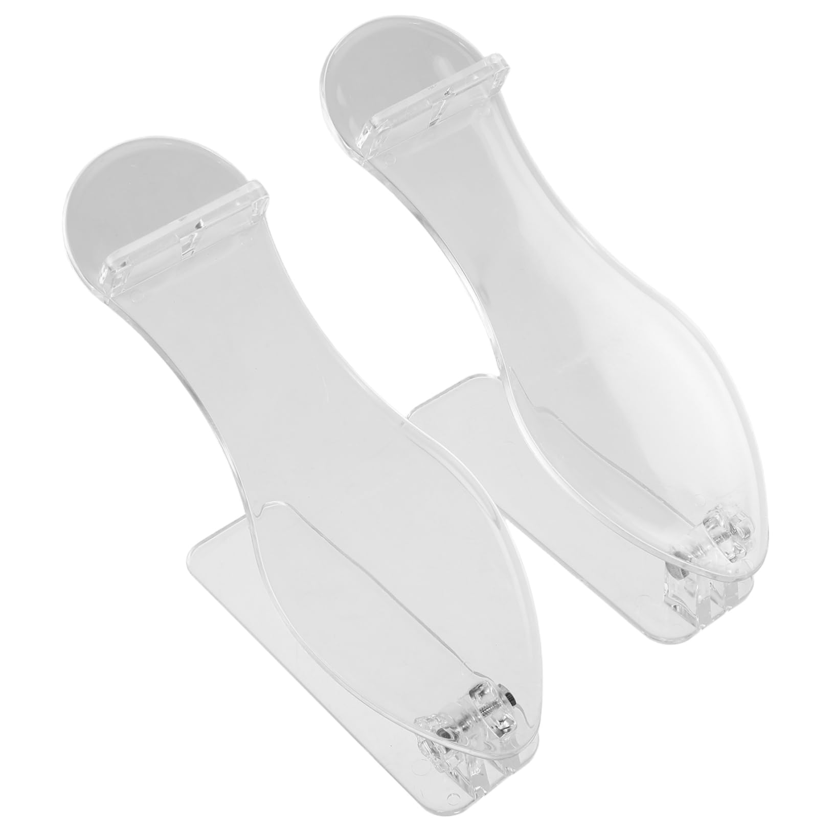 Healvian 2pcs Shoe Rack Boot Organizer Entryway Shoe Storage Display Stand Boots Plastic